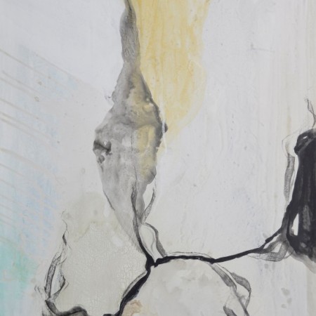 Obra abstracta de BAENA. Pintura en acrilico en 130x97cm y 150x100cm.