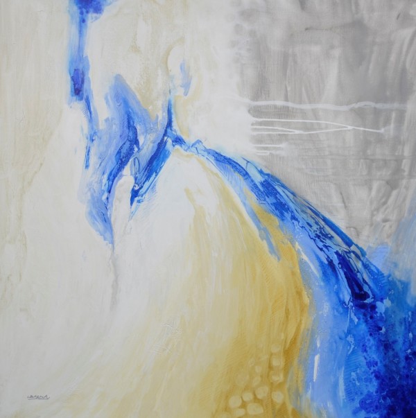 Obra abstracta de ARQUES. Pintura en acrilico en 125x125cm
