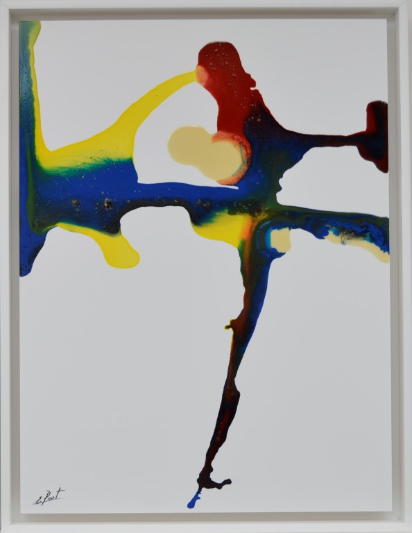 Cuadro abstracto del artista E.PONT. Pintura en acrilico en 68x88cm. Pintura arte