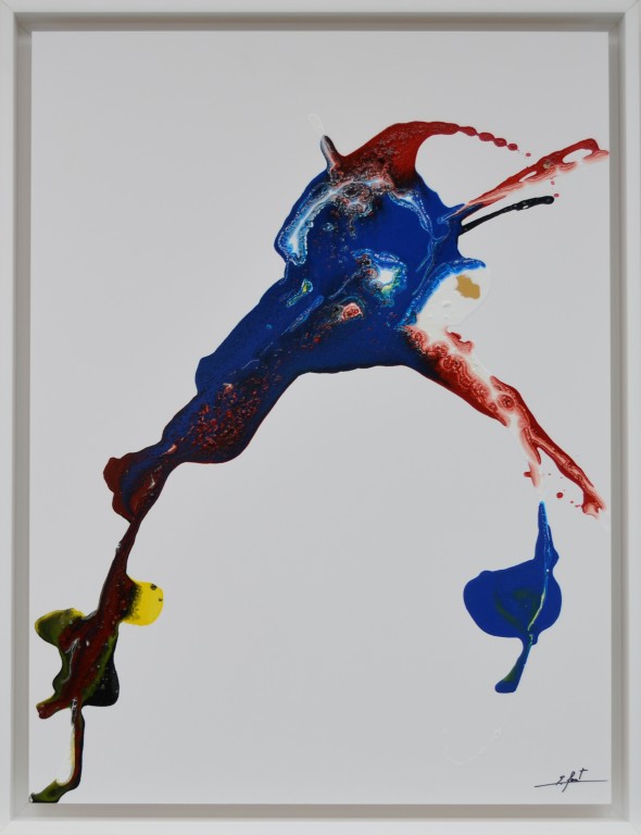 Cuadro abstracto del artista E.PONT. Pintura en acrilico en 68X88cm. Pintura arte