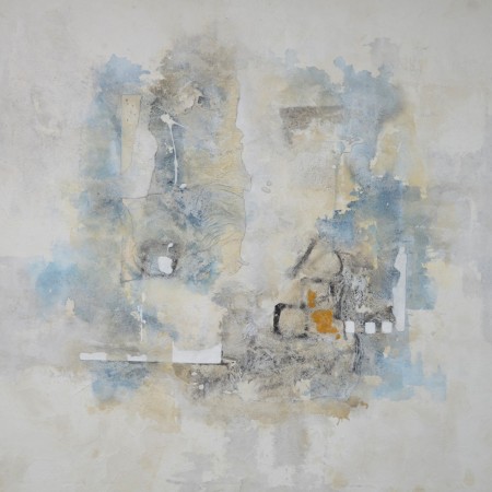 Cuadro abstracto del artista JEREMIAS . Pintura en acrílico en 150x150cm