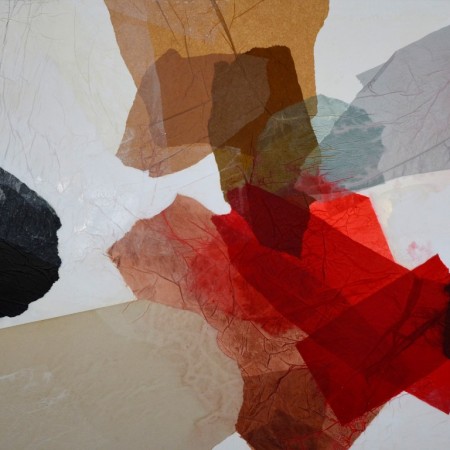 Obra abstracta de GUIRAO. Pintura en acrilico en 130x97 cm y 150x100 cm.